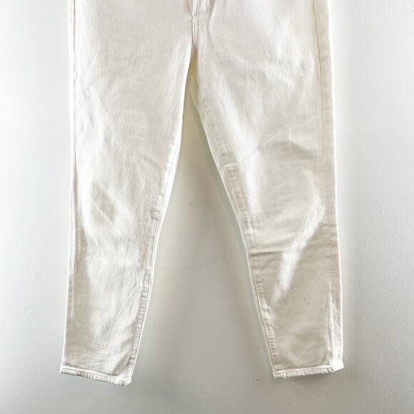 AGOLDE Sophie Crop High Rise Skinny Slim Jeans White 30 / 10 - Picture 10 of 11